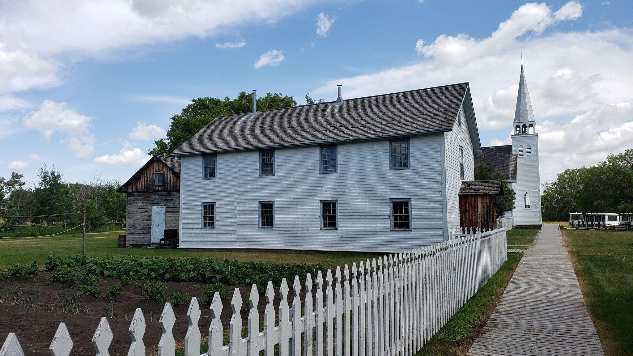 A turn of the 19th century church and school